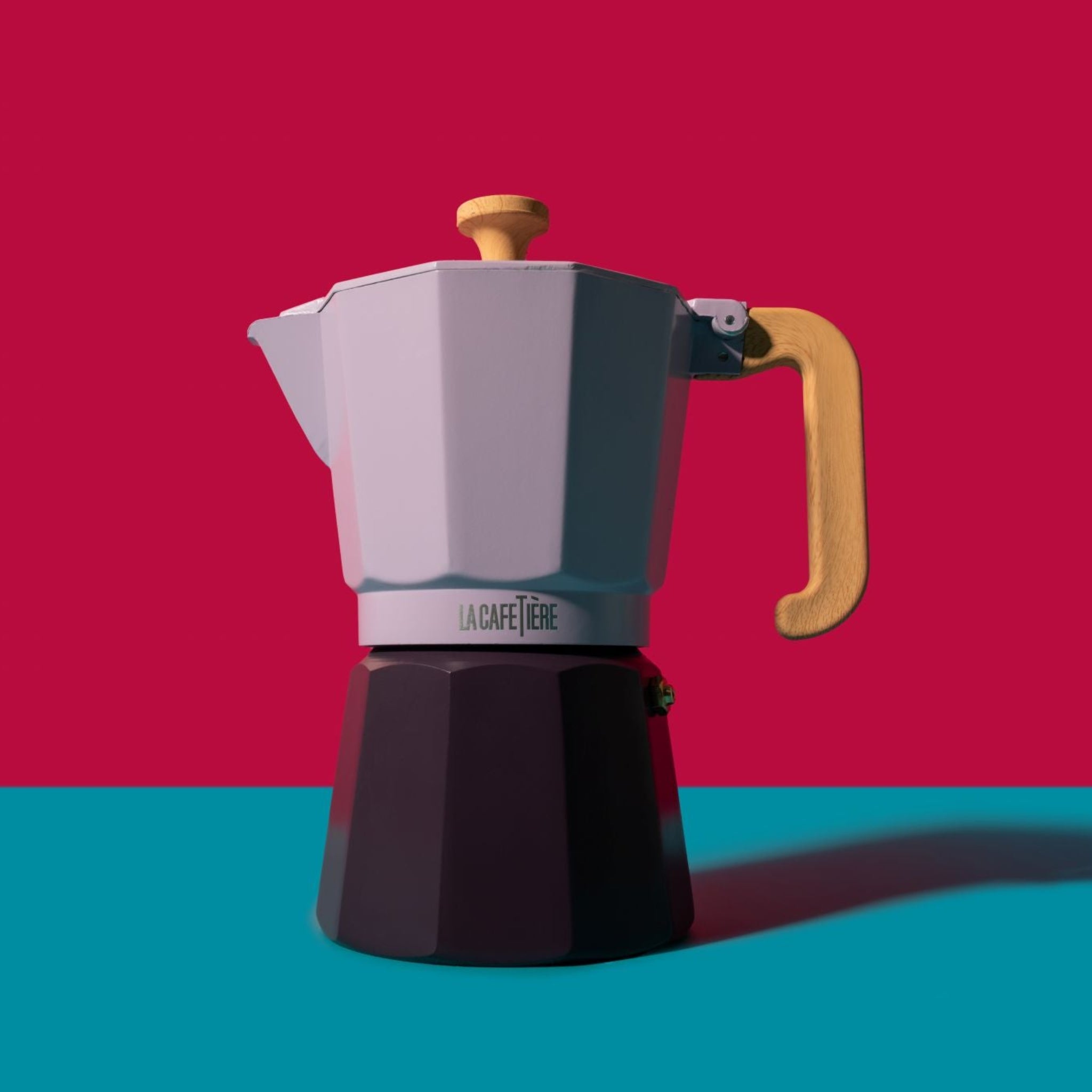 La Cafetiere Purple 6 Cup Espresso Maker - SALE LC Espresso Maker 2 Tone 6 Cup Purple Sterling Home 1