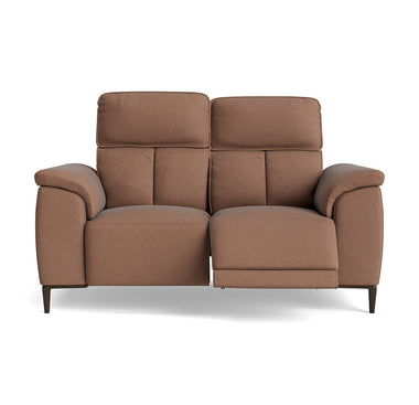 Loma 2 Seater Recliner Sofa - 2 Seater Sofa with 2 Power Recliners USB Fabric - Power Recliner with USB