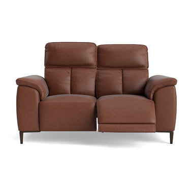 Loma 2 Seater Recliner Sofa - 2 Seater Sofa with 2 Power Recliners USB Fabric - Power Recliner with USB