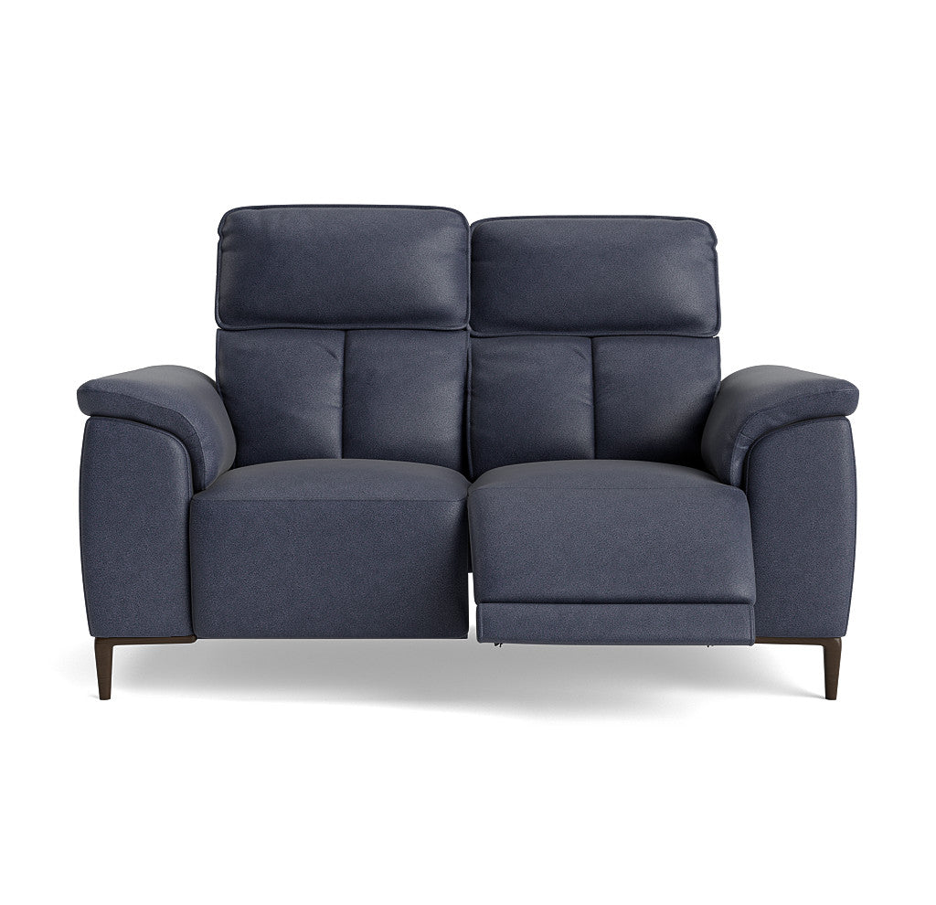 Loma 2 Seater Recliner Sofa - 2 Seater Sofa with 2 Power Recliners USB Fabric - Power Recliner with USB Sterling Home 9 BFA-BLJ-08 PACIFIC BLUE