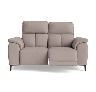 Loma 2 Seater Recliner Sofa - 2 Seater Sofa with 2 Power Recliners USB Fabric - Power Recliner with USB