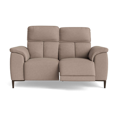 Loma 2 Seater Recliner Sofa - 2 Seater Sofa with 2 Power Recliners USB Fabric - Power Recliner with USB