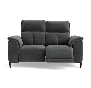 Loma 2 Seater Recliner Sofa - 2 Seater Sofa with 2 Power Recliners USB Fabric - Power Recliner with USB