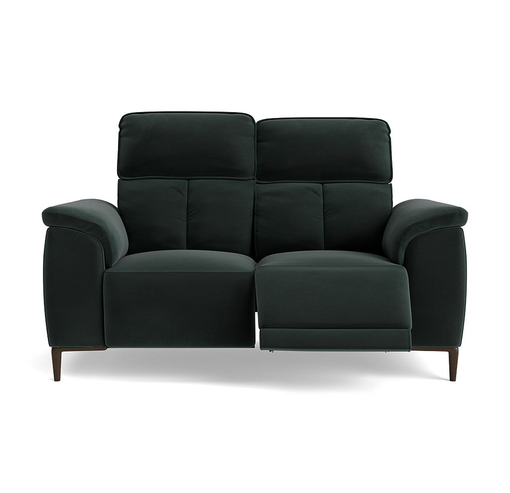 Loma 2 Seater Recliner Sofa - 2 Seater Sofa with 2 Power Recliners USB Fabric - Power Recliner with USB Sterling Home 13 FAB-MEG-21 CHARCOAL GREY