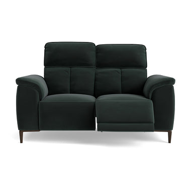 Loma 2 Seater Recliner Sofa - 2 Seater Sofa with 2 Power Recliners USB Fabric - Power Recliner with USB