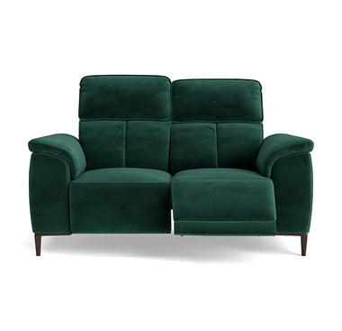 Loma 2 Seater Recliner Sofa - 2 Seater Sofa with 2 Power Recliners USB Fabric - Power Recliner with USB