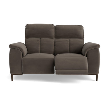 Loma 2 Seater Recliner Sofa - 2 Seater Sofa with 2 Power Recliners USB Fabric - Power Recliner with USB