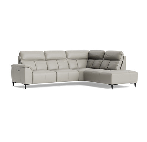 Loma Large Corner Sofa - Combination 2 Right Terminal with 2.5 Left Power 2 Pieces Cat 30F - Right Hand Facing - Power Recliner Sterling Home 2