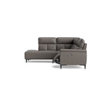 Loma Large Corner Sofa - Combination 1 Left Terminal with 2.5 Right Power 2 Pieces Cat 20S - Left Hand Facing - Power Recliner with USB — NWS-042E ELEPHANT, gallery image 1