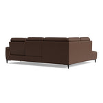 Loma Large Corner Sofa - Combination 1 Left Terminal with 2.5 Right Power 2 Pieces Cat 20S - Left Hand Facing - Power Recliner with USB — NWS-512E CACAO BROWN, gallery image 2