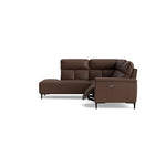 Loma Large Corner Sofa - Combination 1 Left Terminal with 2.5 Right Power 2 Pieces Cat 20S - Left Hand Facing - Power Recliner with USB — NWS-512E CACAO BROWN, gallery image 1