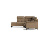 Loma Large Corner Sofa - Combination 1 Left Terminal with 2.5 Right Power 2 Pieces Cat 20S - Left Hand Facing - Power Recliner with USB — NWS-513E PINE BARK, gallery image 1