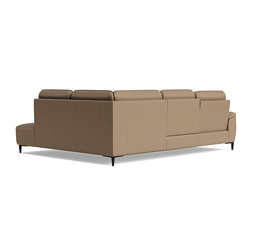 Loma Large Corner Sofa - Combination 2 Right Terminal with 2.5 Left Power 2 Pieces Cat 20S - Right Hand Facing - Power Recliner with USB — NWS-513E PINE BARK, gallery image 2