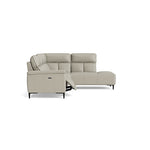 Loma Large Corner Sofa - Combination 2 Right Terminal with 2.5 Left Power 2 Pieces Cat 20S - Right Hand Facing - Power Recliner with USB — NWS-516E LIGHT GREY, gallery image 1