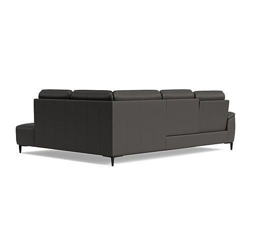 Loma Large Corner Sofa - Combination 2 Right Terminal with 2.5 Left Power 2 Pieces Cat 20S - Right Hand Facing - Power Recliner with USB — NWS-517E SHALE GREY, gallery image 2