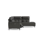 Loma Large Corner Sofa - Combination 2 Right Terminal with 2.5 Left Power 2 Pieces Cat 20S - Right Hand Facing - Power Recliner with USB — NWS-517E SHALE GREY, gallery image 1