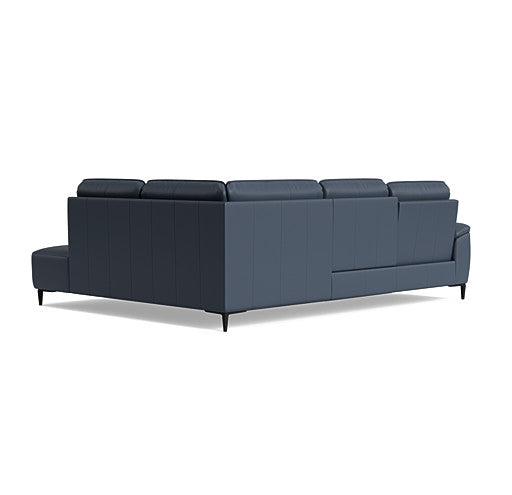 Loma Large Corner Sofa - Combination 2 Right Terminal with 2.5 Left Power 2 Pieces Cat 20S - Right Hand Facing - Power Recliner with USB — NWS-518E OCEAN BLUE, gallery image 2