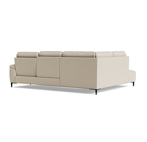 Loma Large Corner Sofa - Combination 1 Left Terminal with 2.5 Right Power 2 Pieces Cat 20S - Left Hand Facing - Power Recliner with USB — NWS-521E FROST, gallery image 2