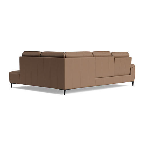Loma Large Corner Sofa - Combination 2 Right Terminal with 2.5 Left Power 2 Pieces Cat 20S - Right Hand Facing - Power Recliner with USB — NWS-586E FAWN, gallery image 2