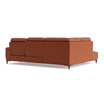 Loma Large Corner Sofa - Combination 1 Left Terminal with 2.5 Right Power 2 Pieces Cat 20S - Left Hand Facing - Power Recliner with USB — NWS-605D WARM BROWN, gallery image 2