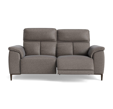 Loma Small 3 Seater Recliner Sofa - 2.5 Seater Sofa with 2 Power Recliners (Compact) USB Fabric - Power Recliner with USB
