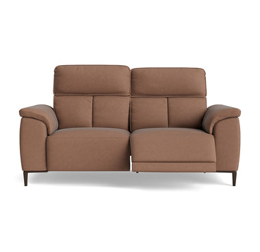 Loma Small 3 Seater Recliner Sofa - 2.5 Seater Sofa with 2 Power Recliners (Compact) USB Fabric - Power Recliner with USB