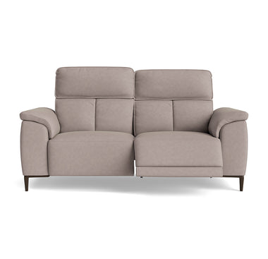 Loma Small 3 Seater Recliner Sofa - 2.5 Seater Sofa with 2 Power Recliners (Compact) USB Fabric - Power Recliner with USB