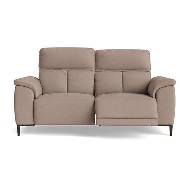 Loma Small 3 Seater Recliner Sofa - 2.5 Seater Sofa with 2 Power Recliners (Compact) USB Fabric - Power Recliner with USB
