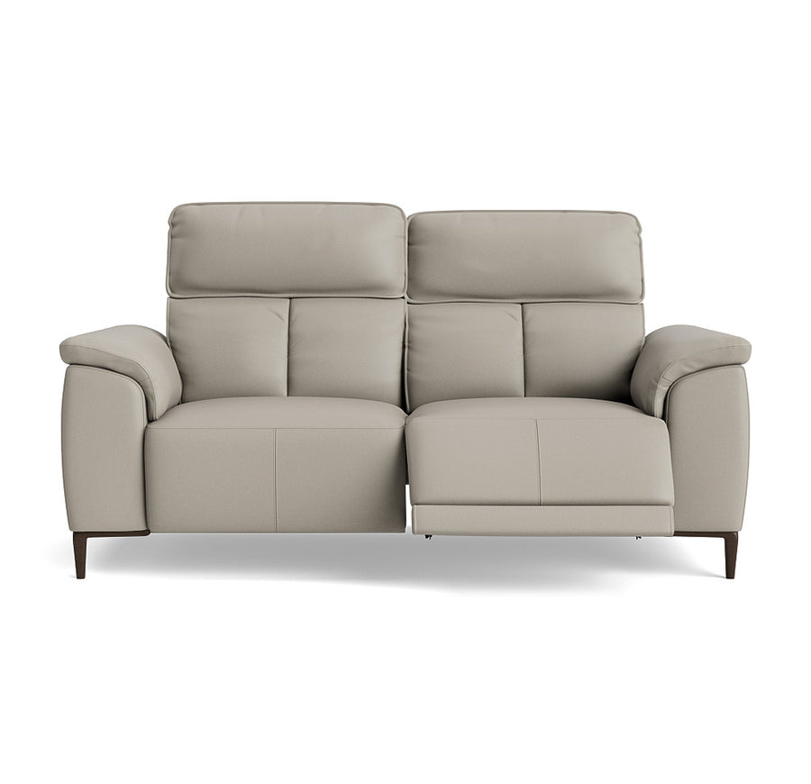 Loma Small 3 Seater Recliner Sofa - 2.5 Seater Sofa with 2 Power Recliners (Compact) USB Cat 20S - Power Recliner with USB Sterling Home 1 BXS-251E GREY