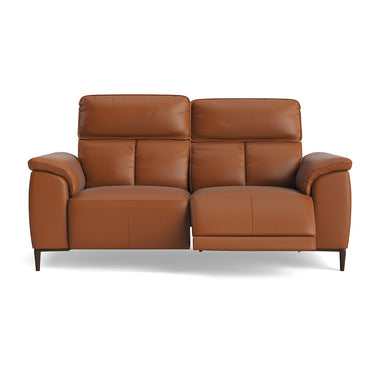 Loma Small 3 Seater Recliner Sofa - 2.5 Seater Sofa with 2 Power Recliners (Compact) USB Cat 20S - Power Recliner with USB Sterling Home 7 BXS-334E PECAN BROWN