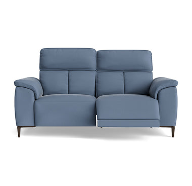 Loma Small 3 Seater Recliner Sofa - 2.5 Seater Sofa with 2 Power Recliners (Compact) USB Fabric - Power Recliner with USB