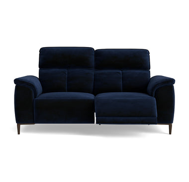 Loma Small 3 Seater Recliner Sofa - 2.5 Seater Sofa with 2 Power Recliners (Compact) USB Fabric - Power Recliner with USB