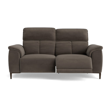 Loma Small 3 Seater Recliner Sofa - 2.5 Seater Sofa with 2 Power Recliners (Compact) USB Fabric - Power Recliner with USB