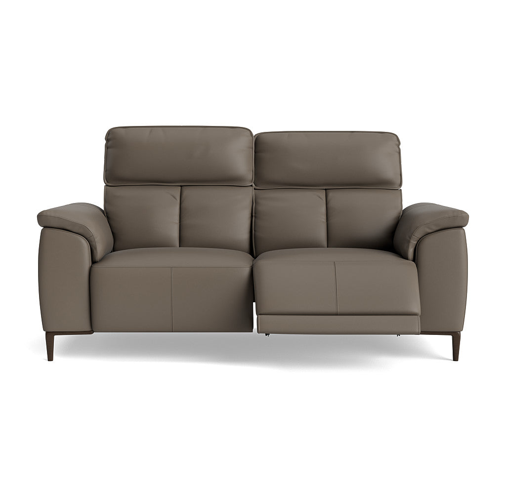 Loma Small 3 Seater Recliner Sofa - 2.5 Seater Sofa with 2 Power Recliners (Compact) USB Cat 20S - Power Recliner with USB Sterling Home 3 NWS-042E ELEPHANT