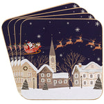 Xmas Tinsel Town Coasters Set Of 4 - Xmas Tinsel Town Coasters Set Of 4 Sterling Home 1