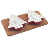Set Of 2 Tree Dishes With Tray