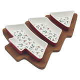 Set Of 3 Tree Dishes With Tray