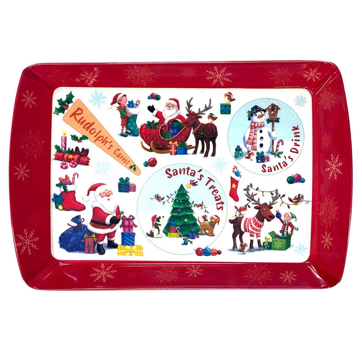Festive Friends Xmas Eve Tray - Festive Friends Xmas Eve Tray Sterling Home 1