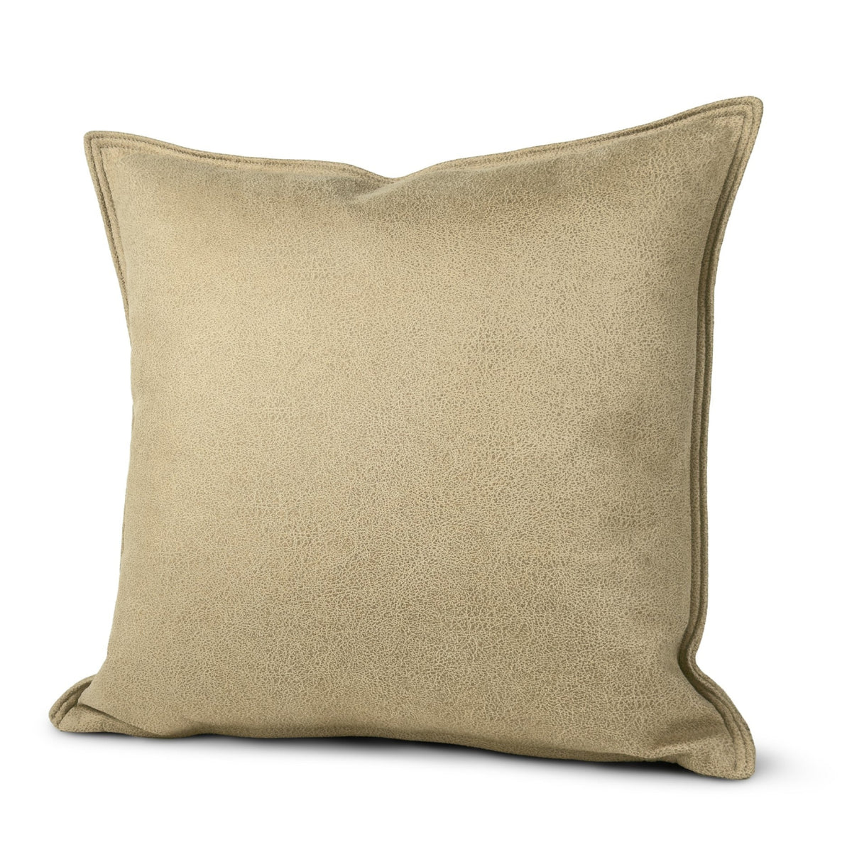 Lux Faux Leather Cushion Brown - Lux Faux Leather Cushion Latte 50CM Sterling Home 1
