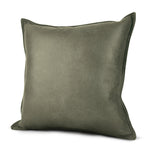Lux Faux Leather Cushion Grey - Lux Faux Leather Cushion Slate 50CM Sterling Home 1