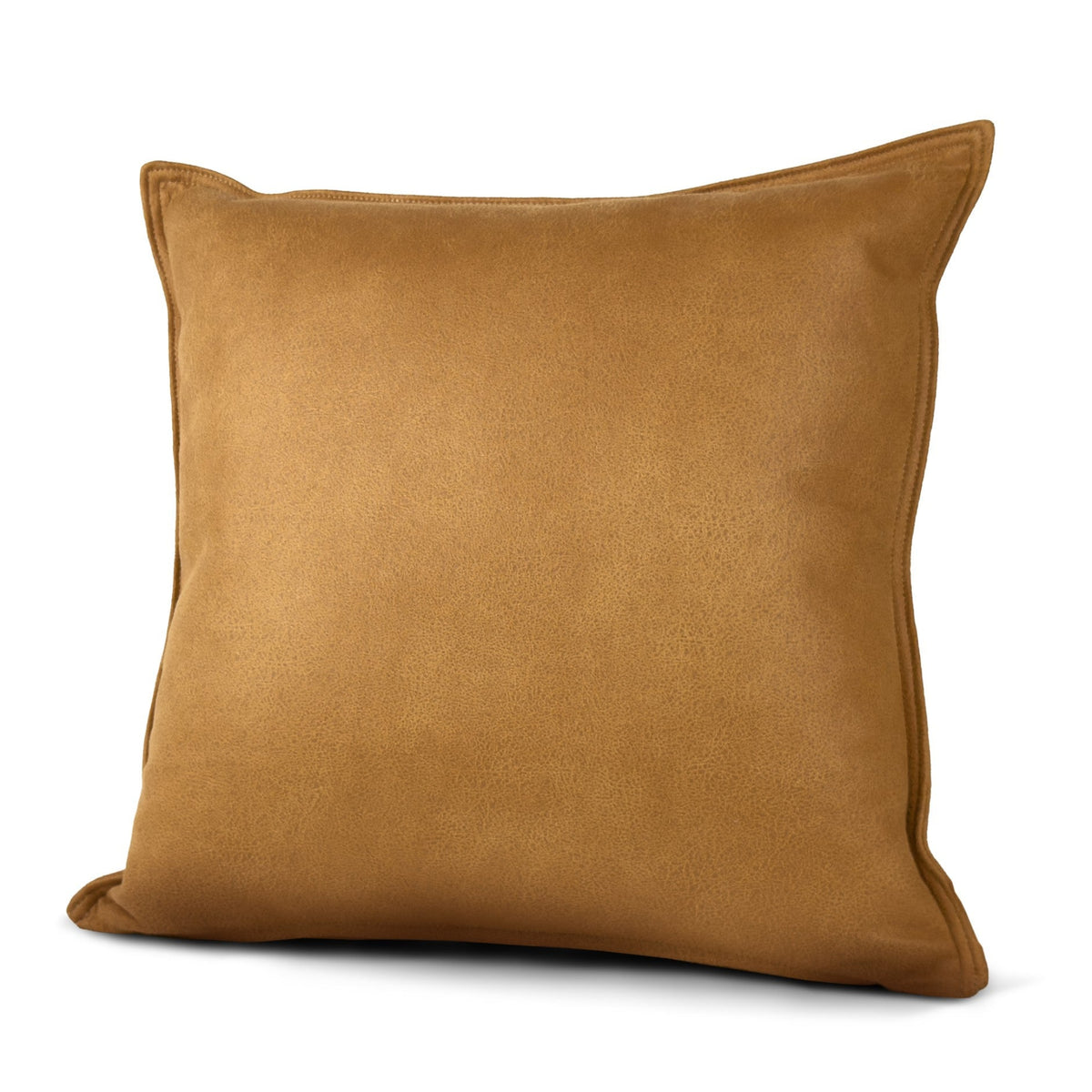 Lux Faux Leather Cushion Tan - Lux Faux Leather Cushion Tan 50CM Sterling Home 1