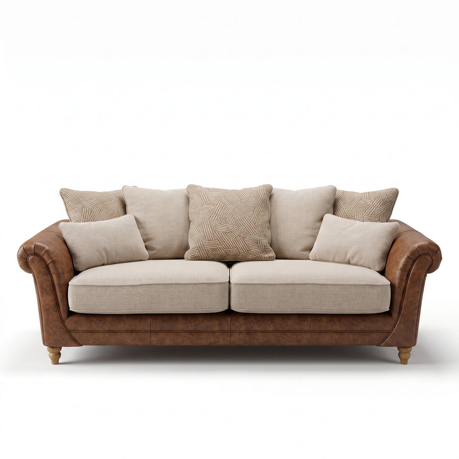 Langford 4 Seater Pillow Back Sofa - 4 Seater Pillow Back Sofa 4 Seater Sofas Sterling Home 1