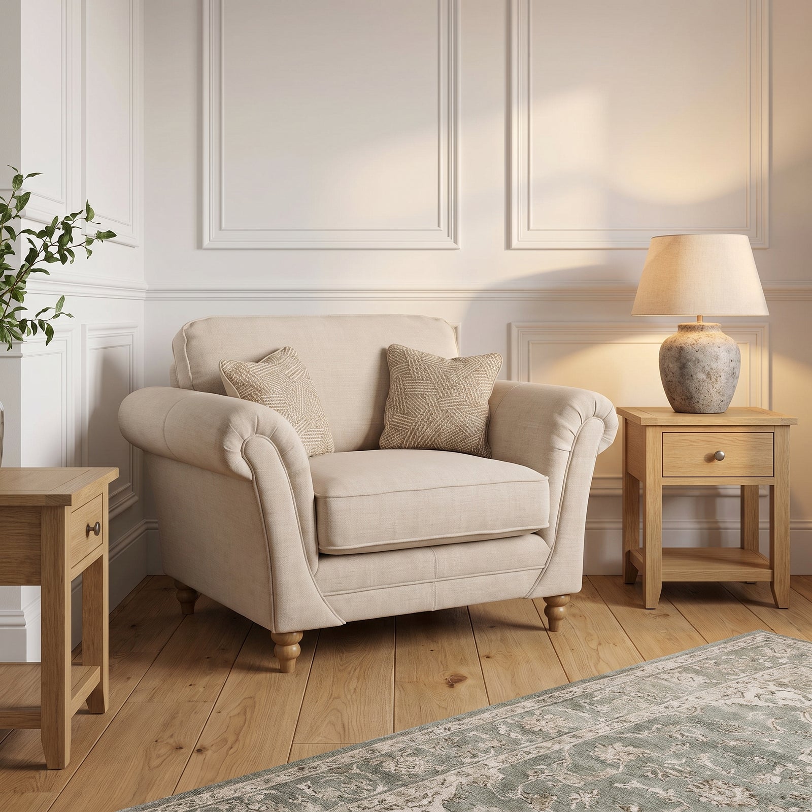 Langford Pillow Back Loveseat - Love Chair Pillow Back
