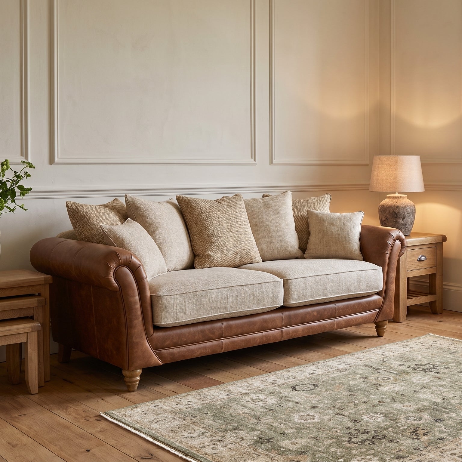 Langford 4 Seater Pillow Back Sofa - 4 Seater Pillow Back Sofa