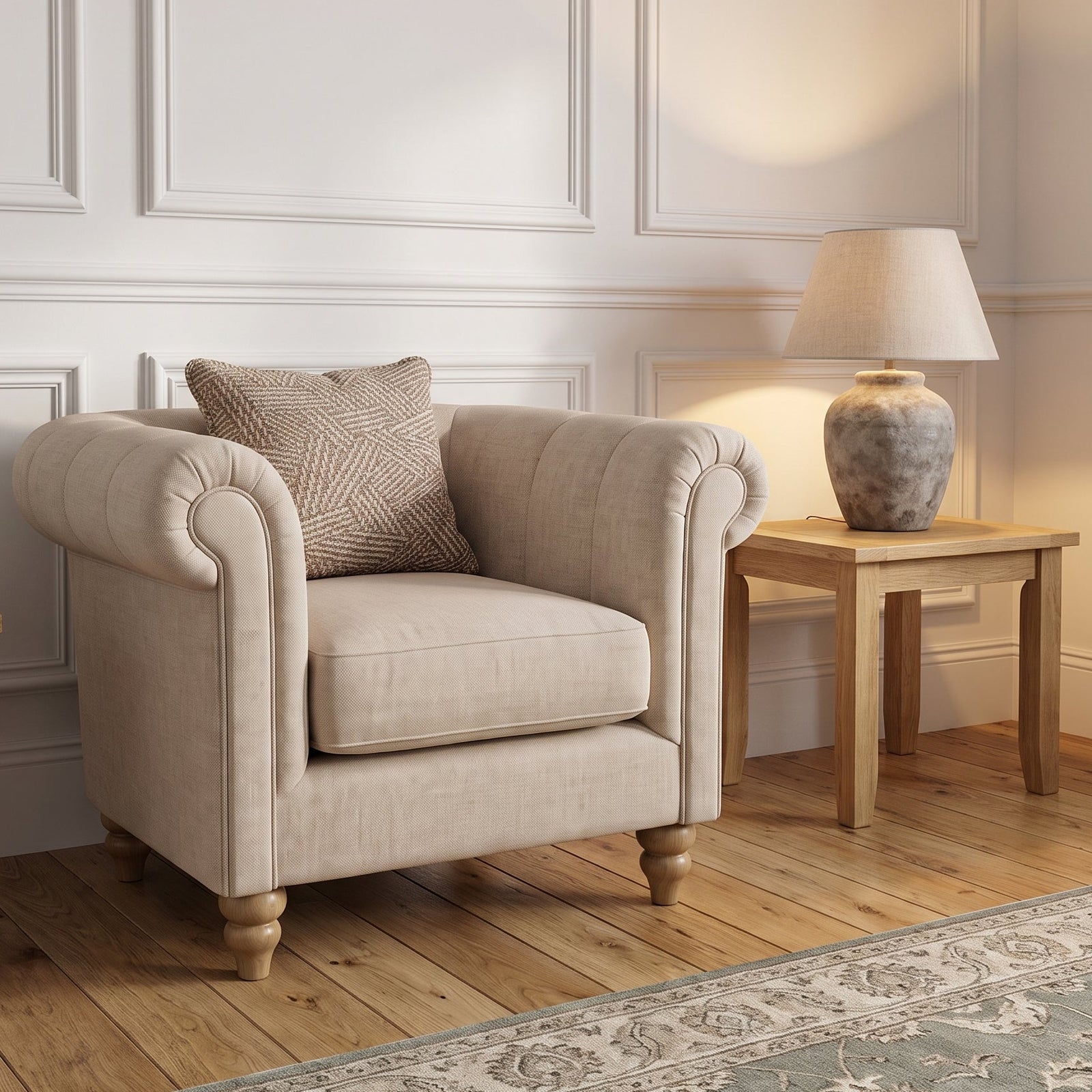 Langford Pillow Back Armchair - Armchair Pillow Back