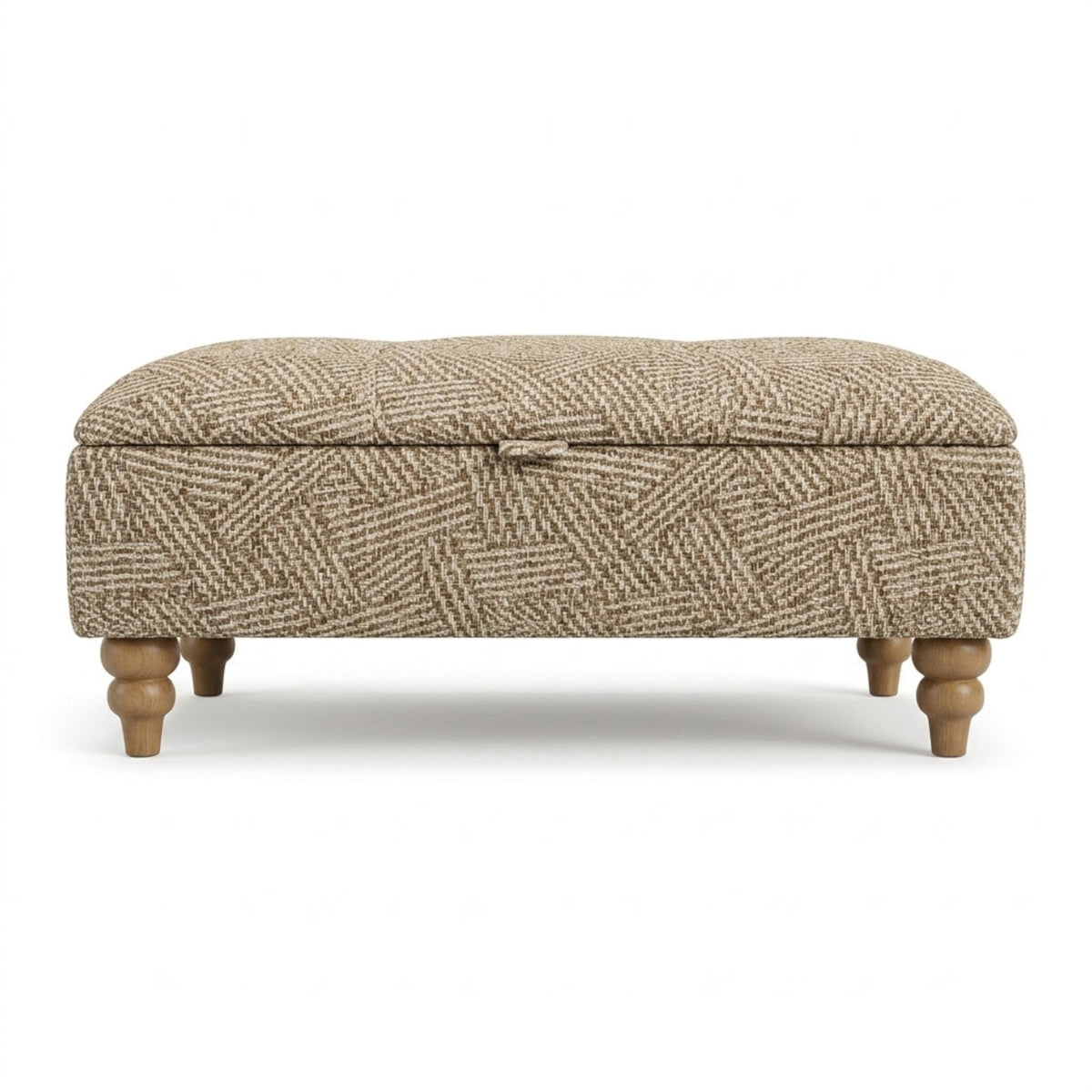 Jute Storage Footstool - Jute Storage Footstool Sterling Home 1