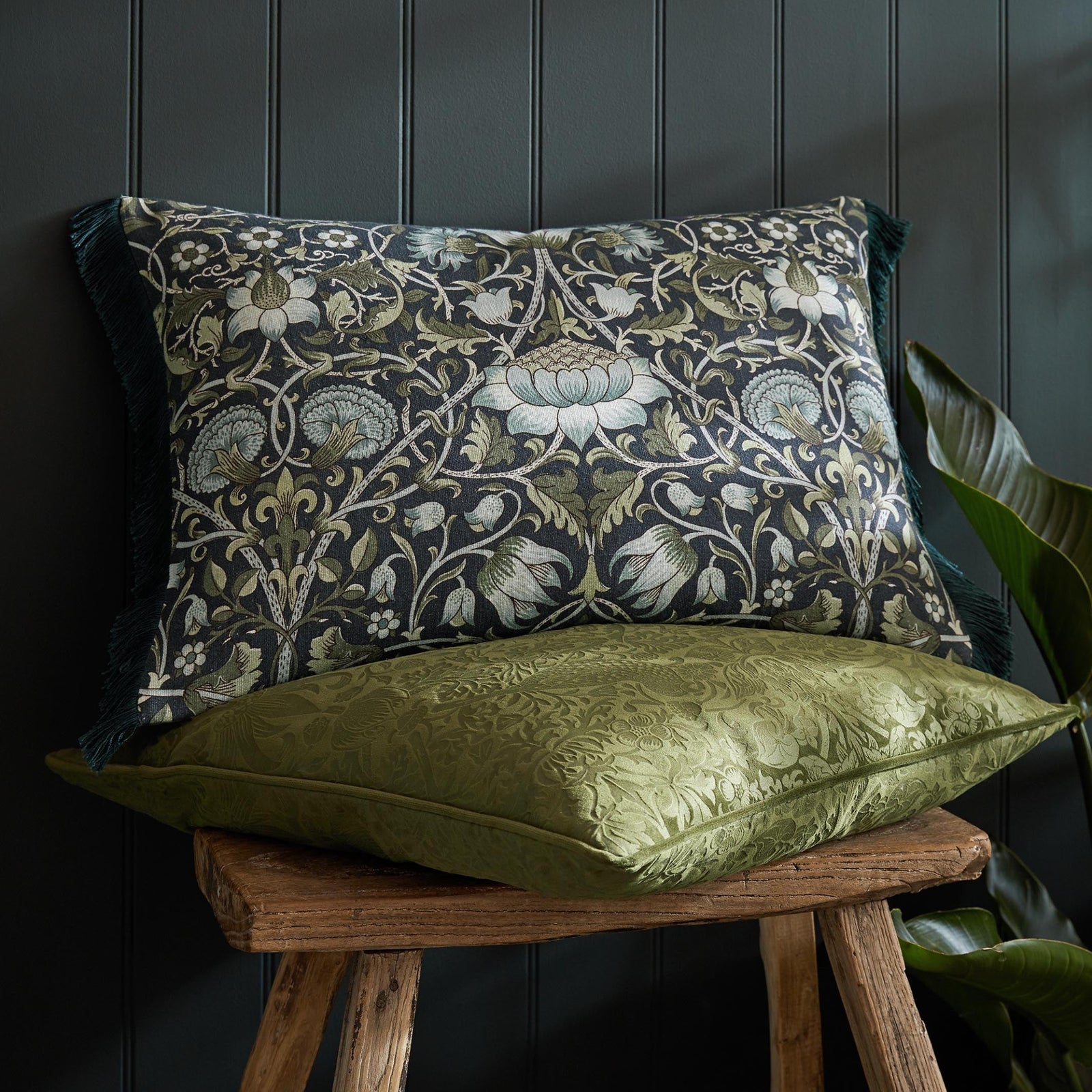 William Morris At Home Lodden Blue Rectangular Cushion - Lodden Blue 40X60CM Cushion Sterling Home 1