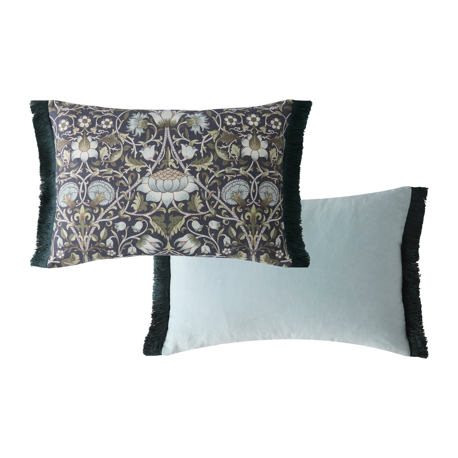 William Morris At Home Lodden Blue Rectangular Cushion - Lodden Blue 40X60CM Cushion Sterling Home 3