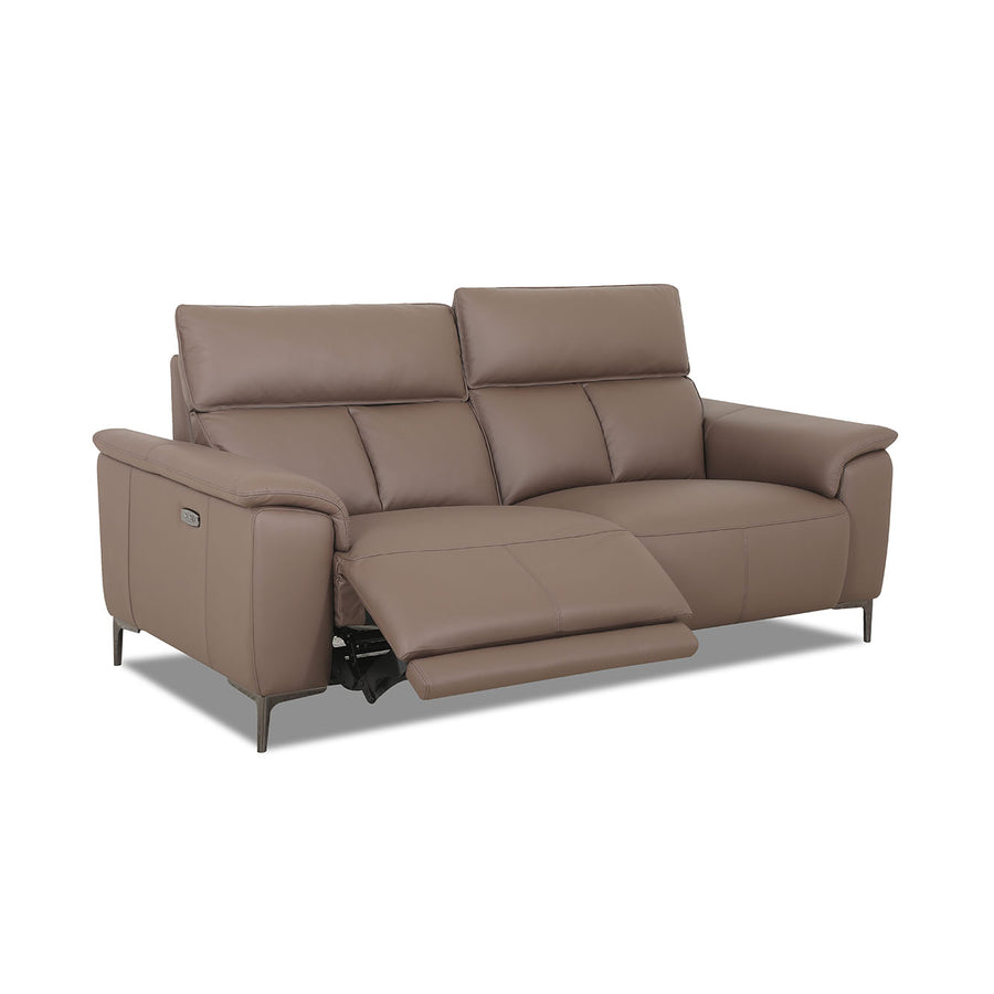 Loma Small 3 Seater Recliner Sofa - 2.5 Seater Sofa with 2 Power Recliners (Compact) USB Cat 20S