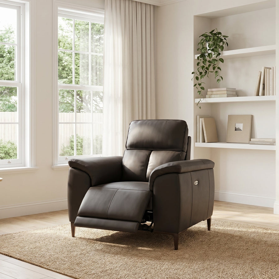 Loma Recliner Armchair - Power Recliner Chair USB Cat 20S - Power Recliner with USB